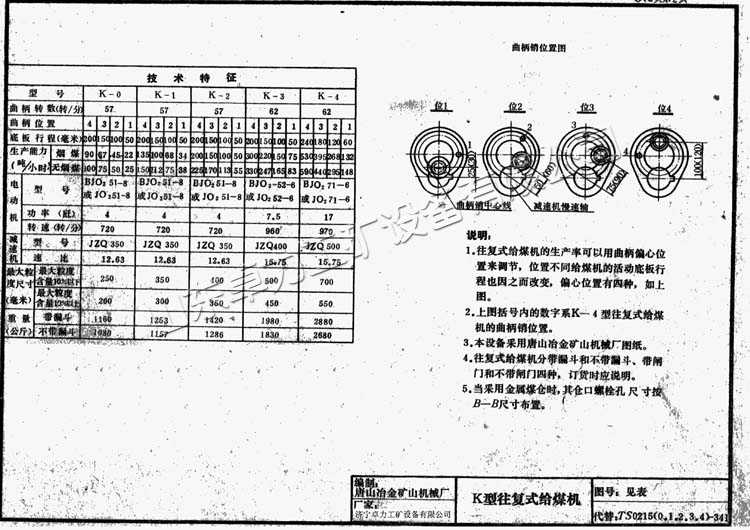 給煤機主要技術(shù)說明新