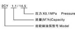 2CY齒輪式輸油泵型號(hào)定義